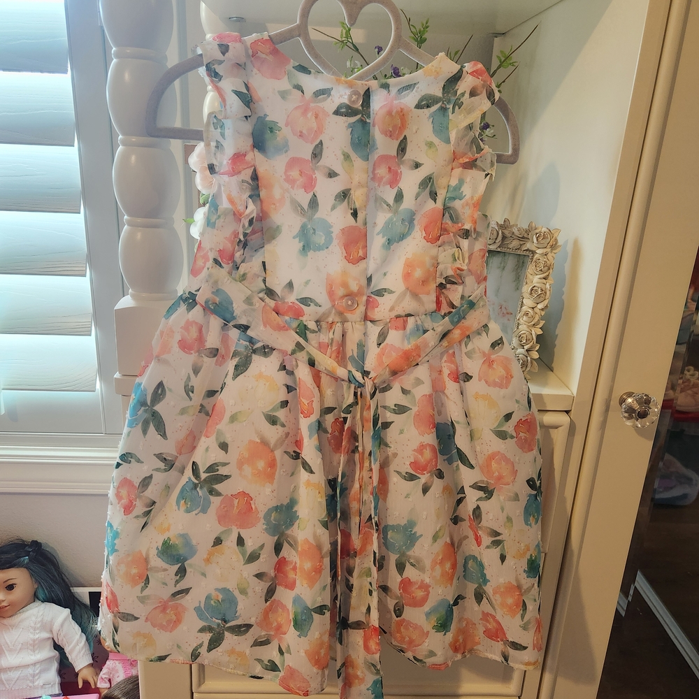 Floral Kids Dress - Multicolor Delight